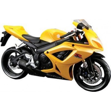 Maisto 1:12 Suzuki GSX R600 Bike,Yellow